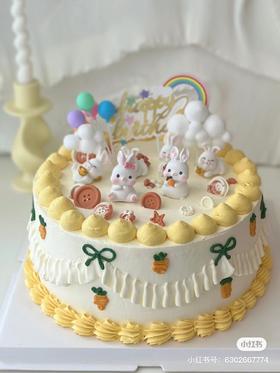 小白兔款蛋糕2