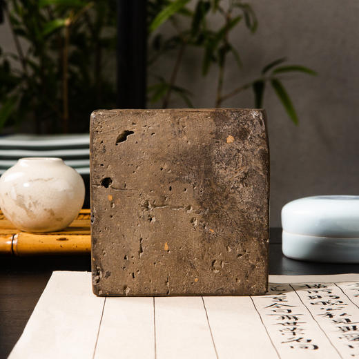 汉晋“张弓策马图”古砖制砚 商品图6