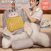 自然醒抱抱猫加高竹席拥抱式腰靠夏季凉席床头靠垫软包护腰靠枕大靠背抱枕QYL 商品缩略图3
