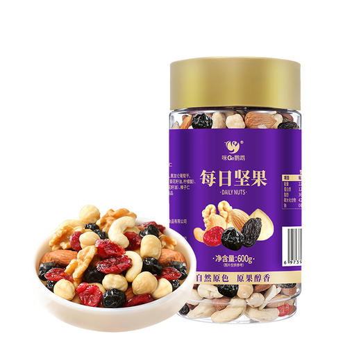 咪go鹦鹉 大圆瓶每日坚果仁600g 商品图0