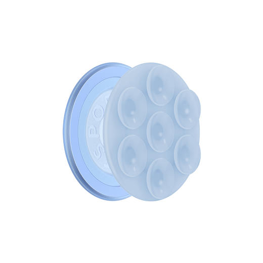 【Suck up 泡泡吸】清水蓝·MagSafe圆啪嗒 MAGSAFE磁吸手机气囊支架 Round圆啪嗒系列 蓝色 吸盘 墙面支架 商品图0