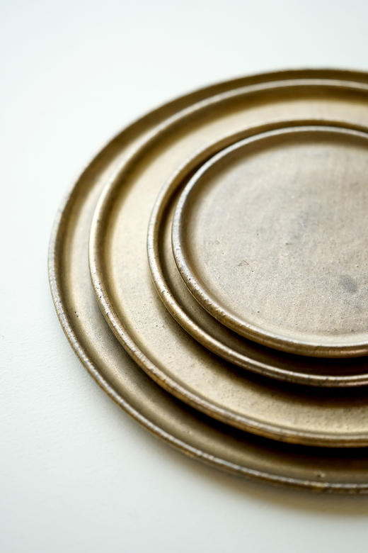 安藤雅信162-165金彩丸渕平皿 商品图2