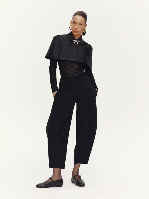 【权杖公主】造型水钻点缀光泽感斗篷短上衣 商品图2