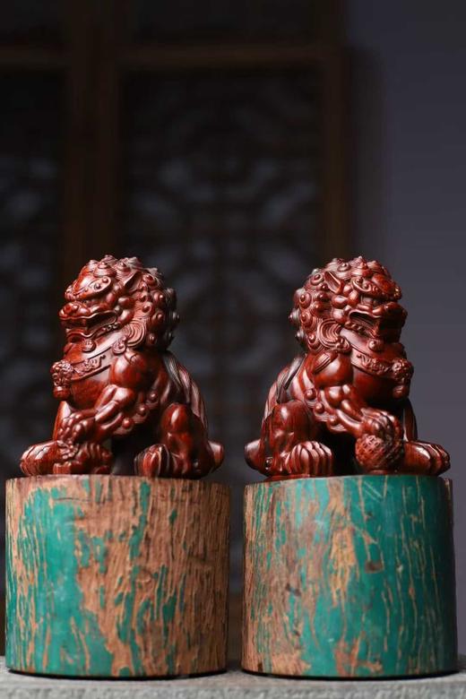 石狮°小叶紫檀拆房老料摆件 商品图4