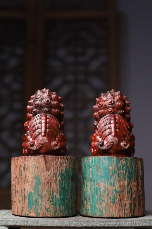 石狮°小叶紫檀拆房老料摆件 商品图6