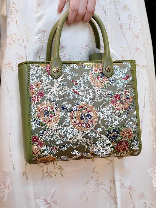盛唐婧| 芙蓉手提包-雾绿[特价品] 商品图0