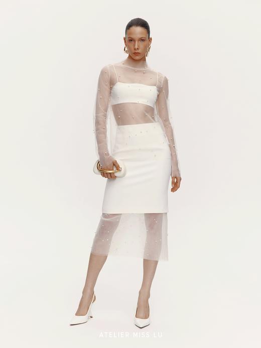 【银河闪烁】透视重工纱纱上衣 商品图1