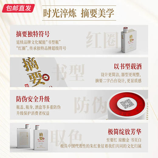 摘要酒珍品版三代53度 酱香型白酒500mL 4瓶/箱【包邮直发】ZB 商品图1