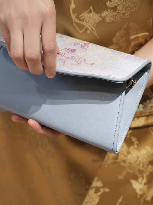 盛唐婧| 拾翠手提包-雾蓝[特价品] 商品图2