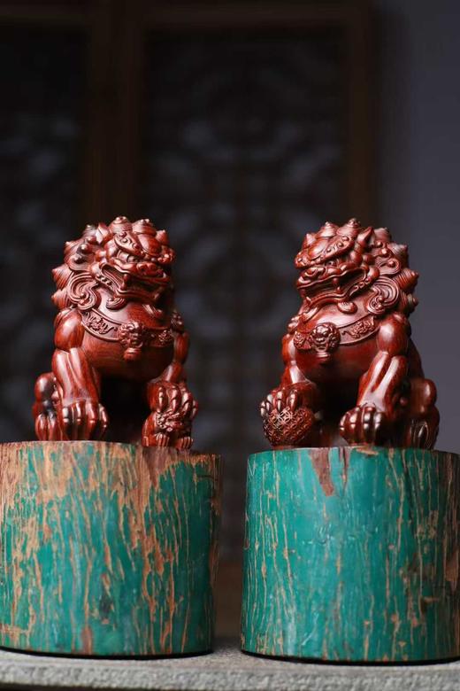 石狮°小叶紫檀拆房老料摆件 商品图1