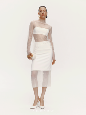 【银河闪烁】透视重工纱纱上衣