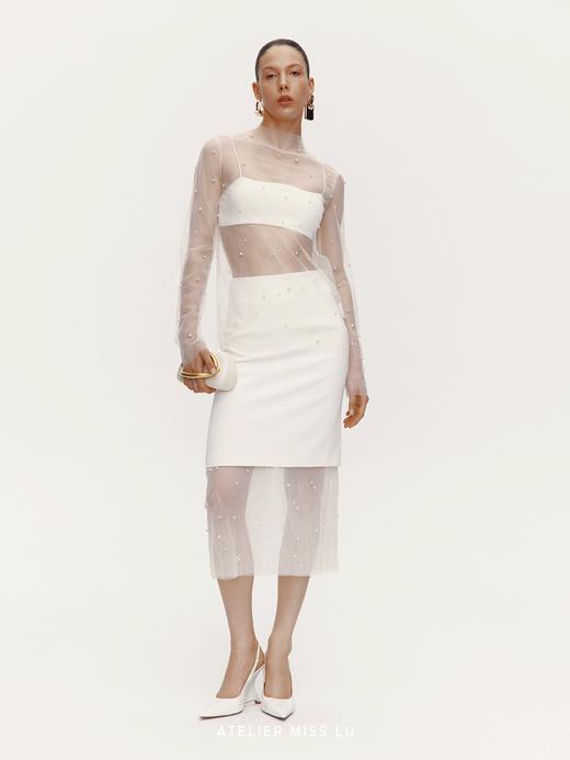 【银河闪烁】透视重工纱纱上衣 商品图0