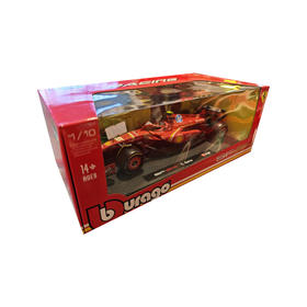 Bburago比美高 1:18 F1系列-法拉利 SF-24 (55 CARLOS SAINZ) (2024 伊莫拉意大利艾米利亚罗马涅大奖赛)-哑红色