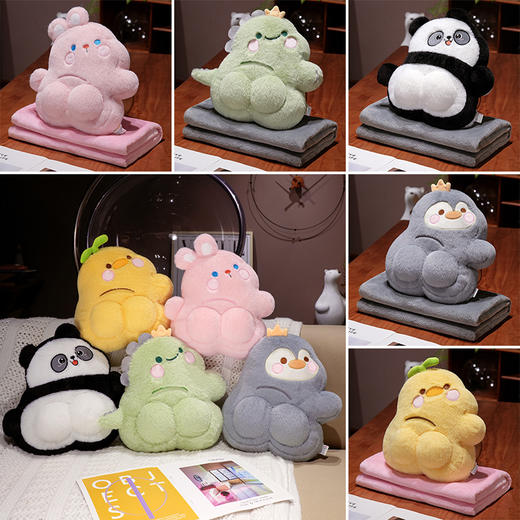 自然醒PP系列二合一抱枕毯两用办公室折叠午睡枕头毯子二合一沙发汽车靠枕QYL 商品图5