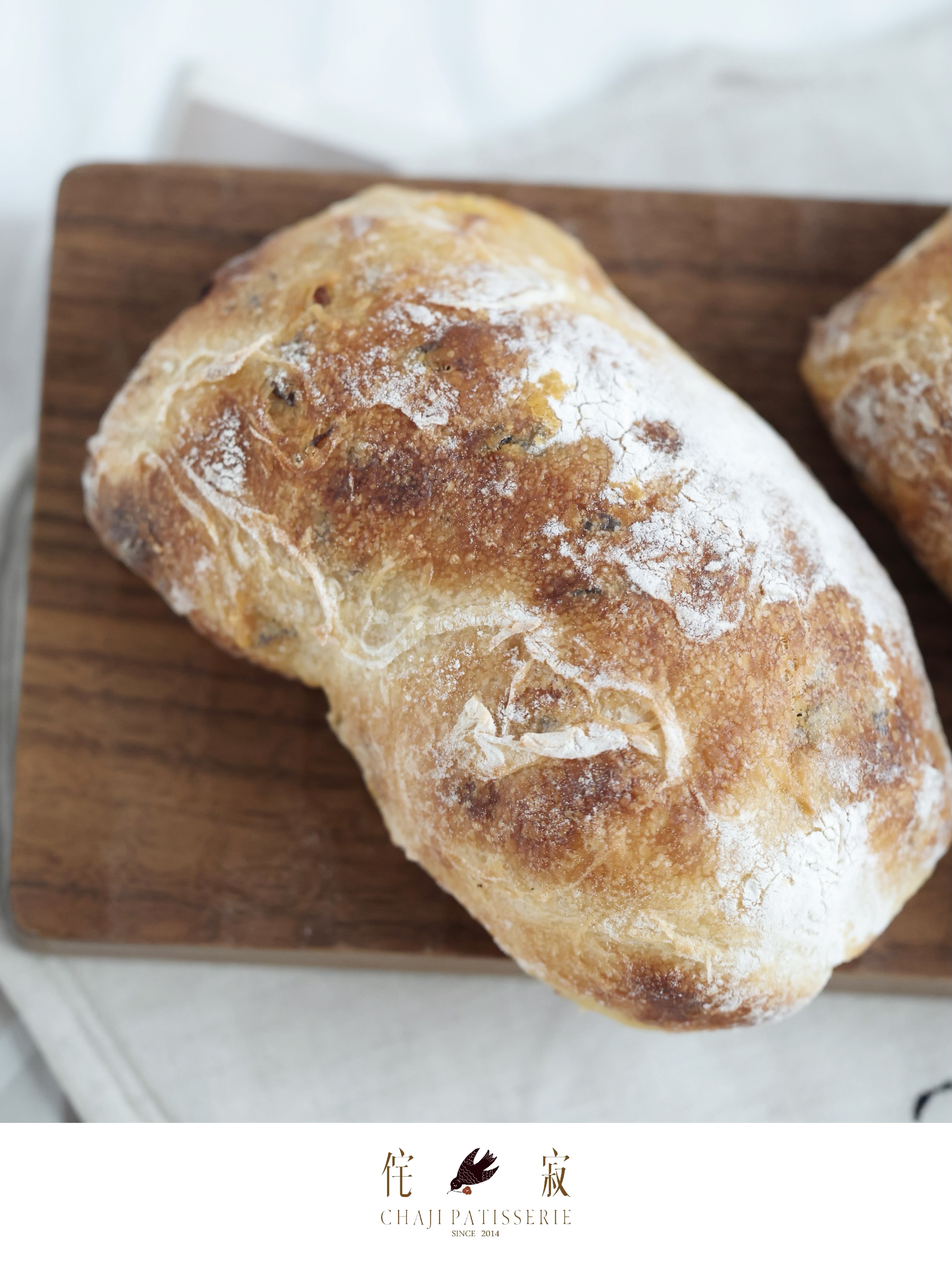 鸡枞菌芝士恰巴塔（芝士会糊底）