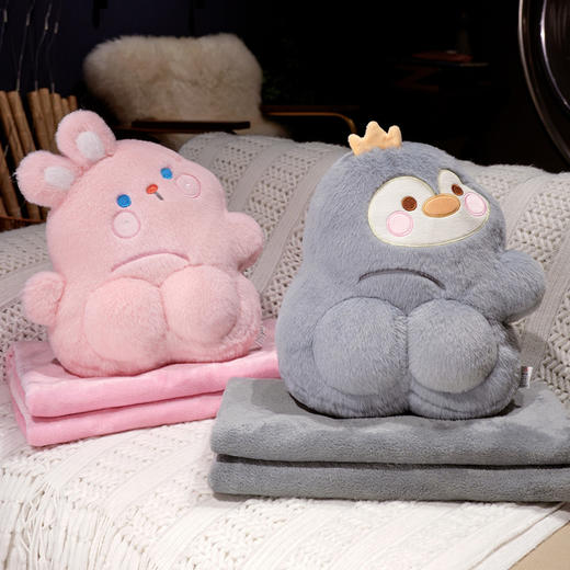 自然醒PP系列二合一抱枕毯两用办公室折叠午睡枕头毯子二合一沙发汽车靠枕QYL 商品图8