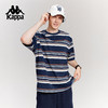 Kappa卡帕背靠背运动t恤男款2025新款夏季条纹短袖纯棉刺绣上衣女K0F52TD71 商品缩略图3