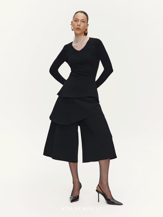 【星夜微光】纱纱拼接针织上衣 商品图2