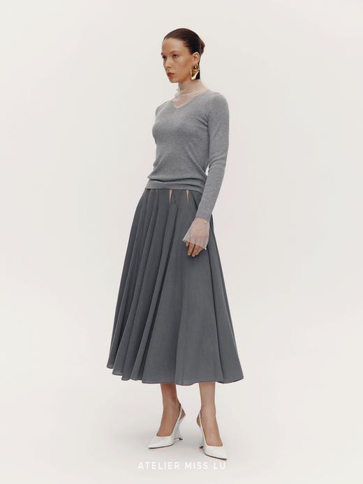 【雾都微光】纱纱拼接针织上衣 商品图3