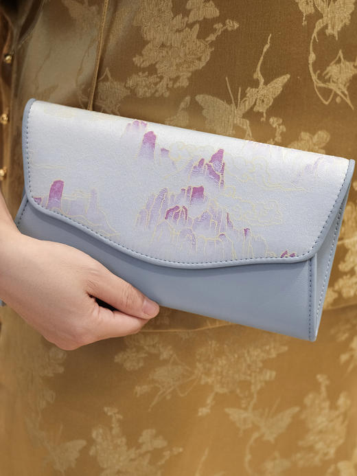 盛唐婧| 拾翠手提包-雾蓝[特价品] 商品图0