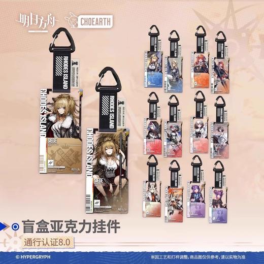 明日方舟 通行认证系列 v8.0 亚克力挂件 14只/盒 商品图0