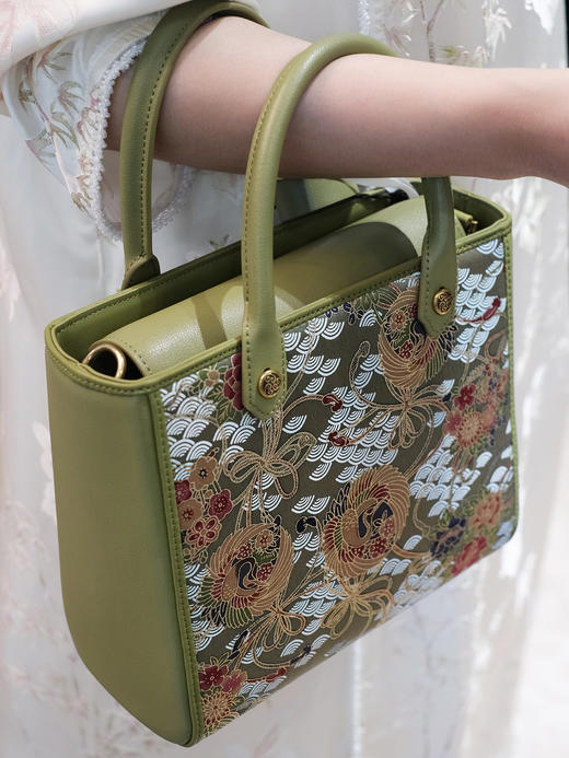 盛唐婧| 芙蓉手提包-雾绿[特价品] 商品图2