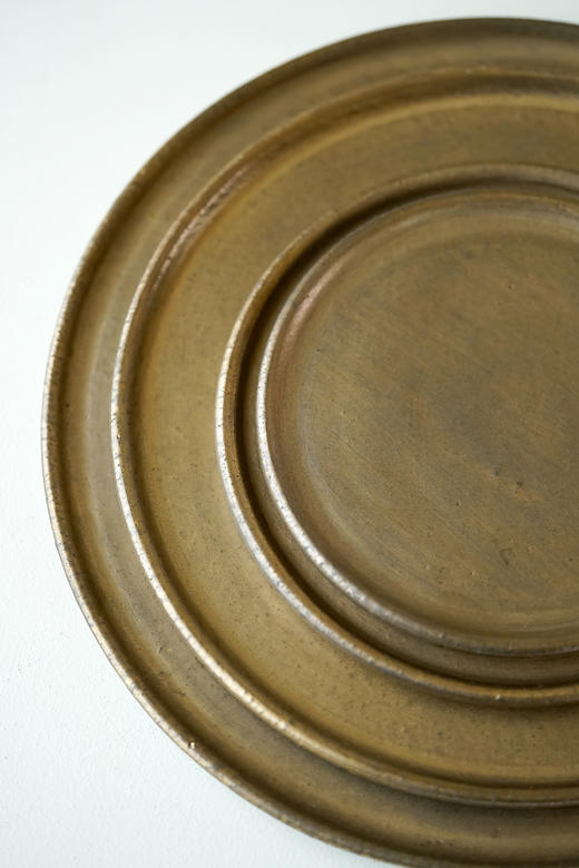 安藤雅信162-165金彩丸渕平皿 商品图3