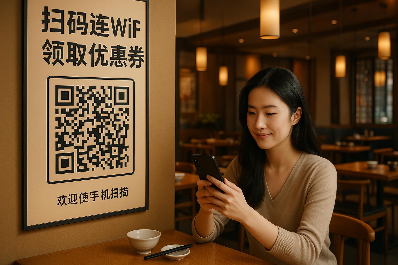 餐厅如何用WiFi二维码吸引顾客扫码进私域？