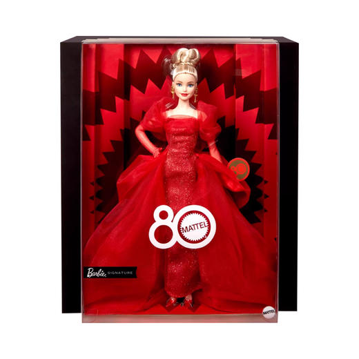 美泰 美泰80周年纪念款娃娃（典雅金发）MATCJBJ17 商品图0