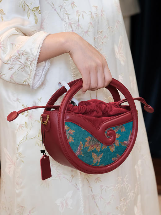 盛唐婧| 邀月手提包-红绿[特价品] 商品图0