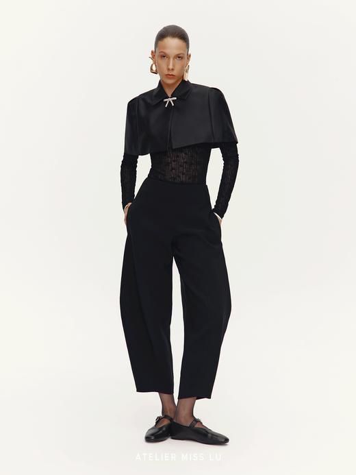 【权杖公主】造型水钻点缀光泽感斗篷短上衣 商品图0