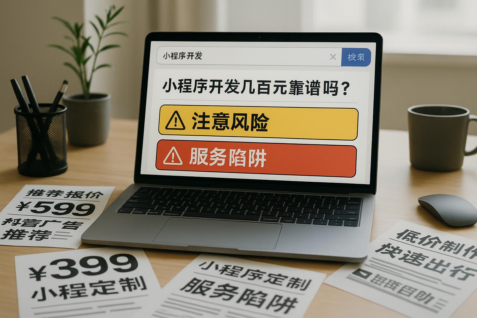 几百元开发小程序靠谱吗？有哪些常见风险