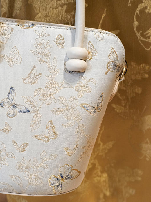 盛唐婧| 韵珠手提包-米色[特价品] 商品图2