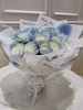 蓝色告白——花束（白色玫瑰喷色） 商品缩略图0