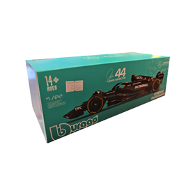 Bburago比美高 1:24 F1系列-梅赛德斯-AMG F1 W14 E PERFORMANCE  (44 LEWIS HAMILTON)-哑黑色