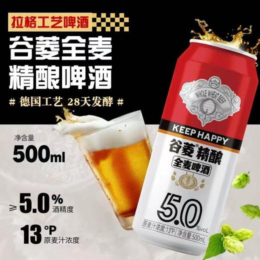 谷菱精酿全麦啤酒 酒精度：5°麦芽度：13° 商品图1
