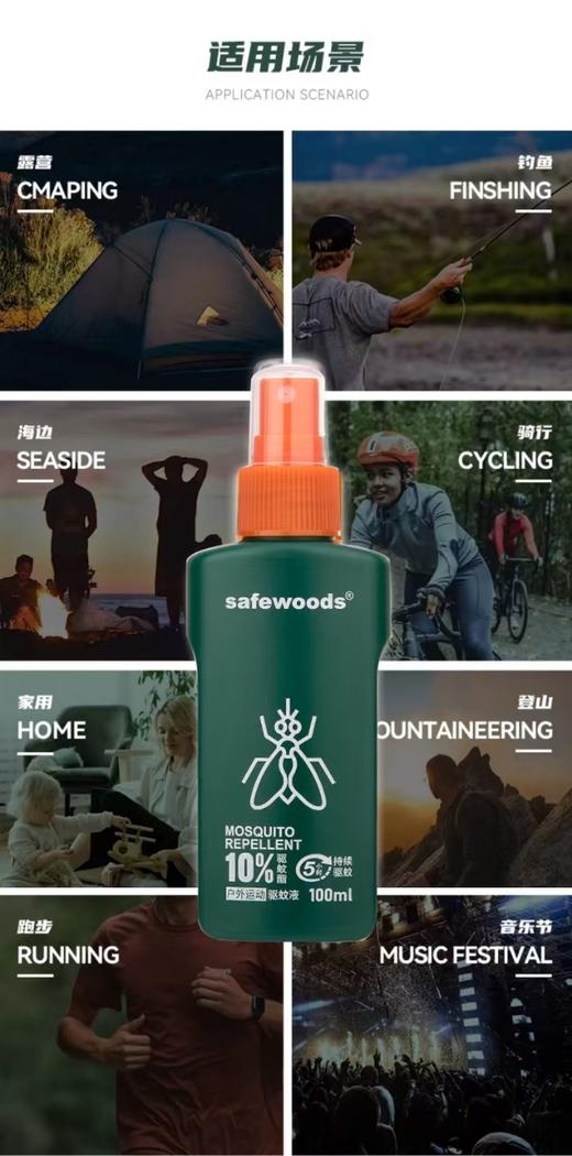 safewood户外驱蚊液 商品图10