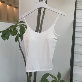 【抖音专属】冰丝吊带美背（9143-白色）