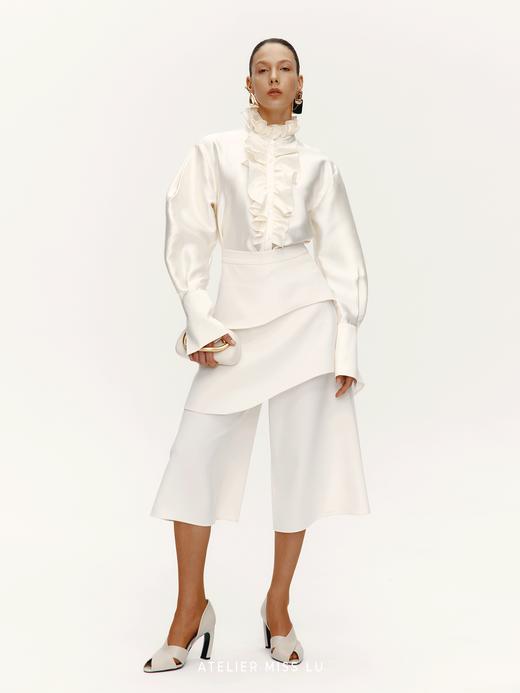 【云层梦境】多层次裁片拼接造型七分裙裤 商品图1