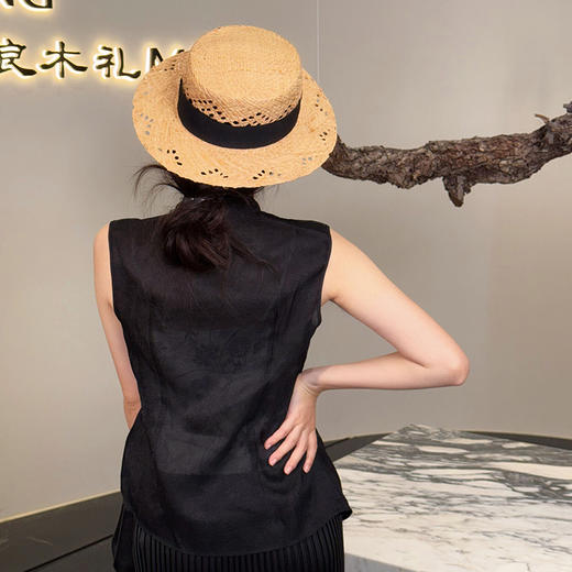 【不退不换】良木礼真丝国风马甲（X7369） 商品图2