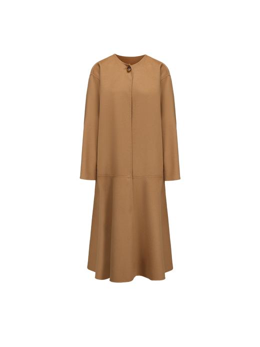 【巴洛克幕曲】绵羊毛双面呢大裙摆大衣外套 商品图4