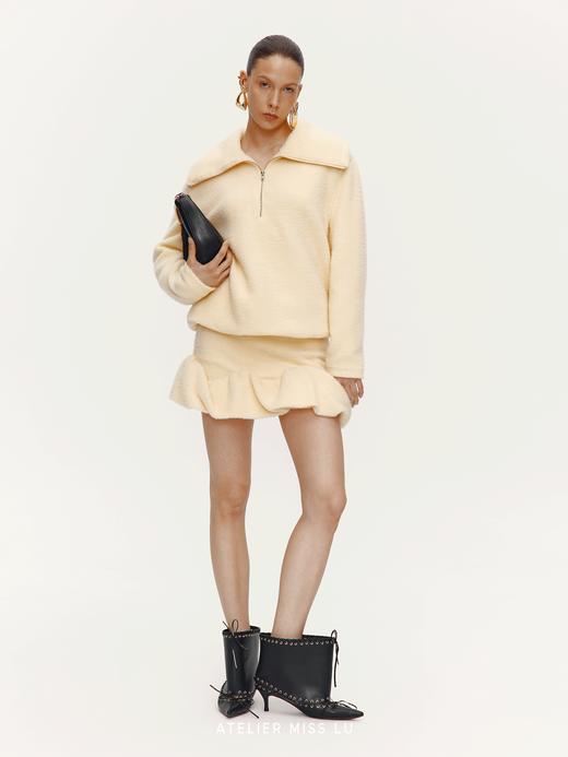 【香甜黄油】下摆云朵环绕拼接卫衣造型短裙 商品图0