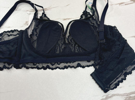 都市丽人B杯常规内衣无钢圈无排扣蕾丝文胸LB32AB 商品图1