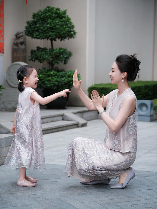 盛唐牡丹| Kids 意大利进口蕾丝旗袍裙(儿童) 商品图6