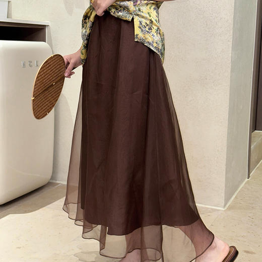 【不退不换】良木礼真丝纱裙（X7234） 商品图2