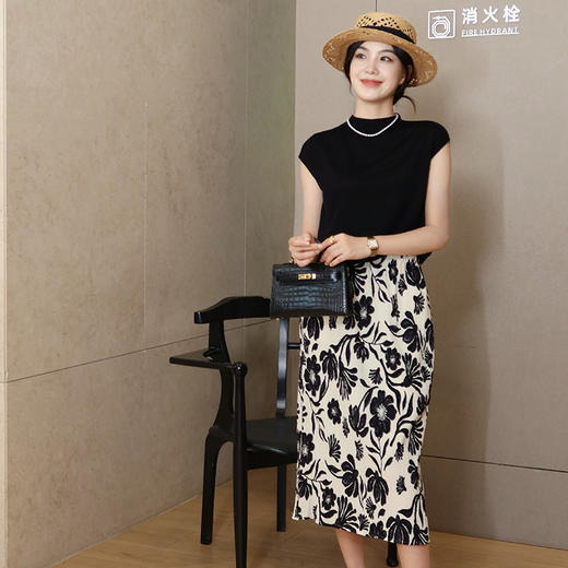 【不退不换】印花皱半裙（743） 商品图1