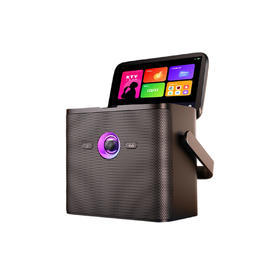 爱畅 K歌音箱 K10 黑色 户外便携式点歌机家庭ktv点歌系统k歌音响套装K10