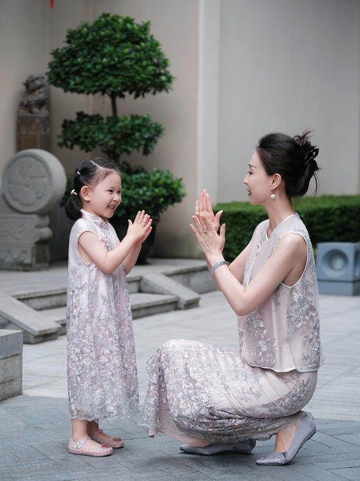 盛唐牡丹| Kids 意大利进口蕾丝旗袍裙(儿童) 商品图7