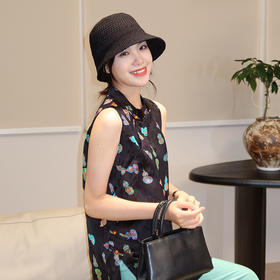 【不退不换】良木礼香云纱真丝上衣（X7217）