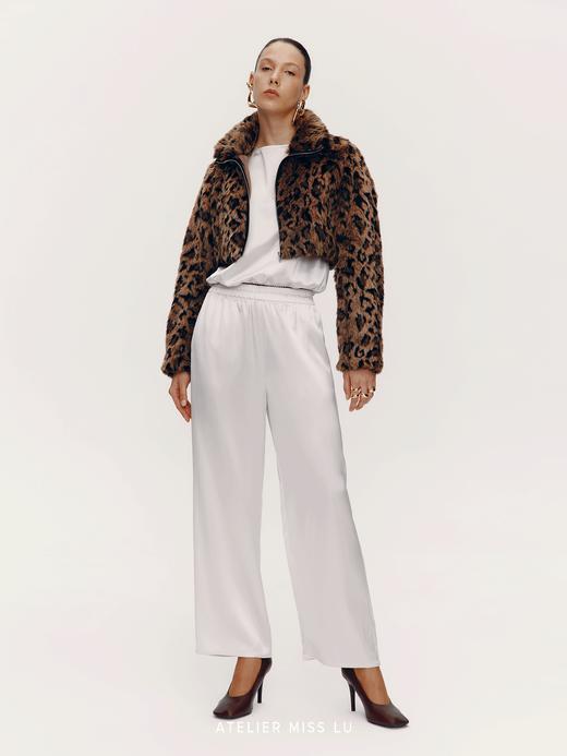 【野性呼唤】仿皮草拉链豹纹短外套 商品图4